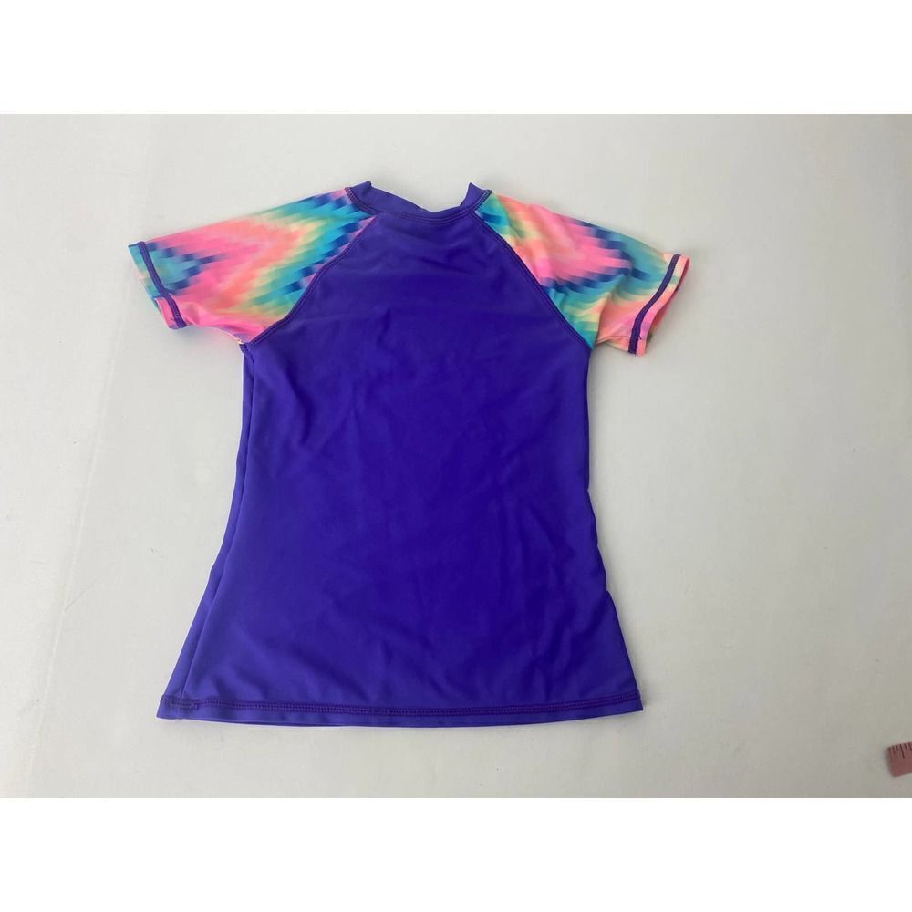 St. Tropez Swim Shirt Beach Purple Pink - Kids Size 6 - Picture 2 of 5